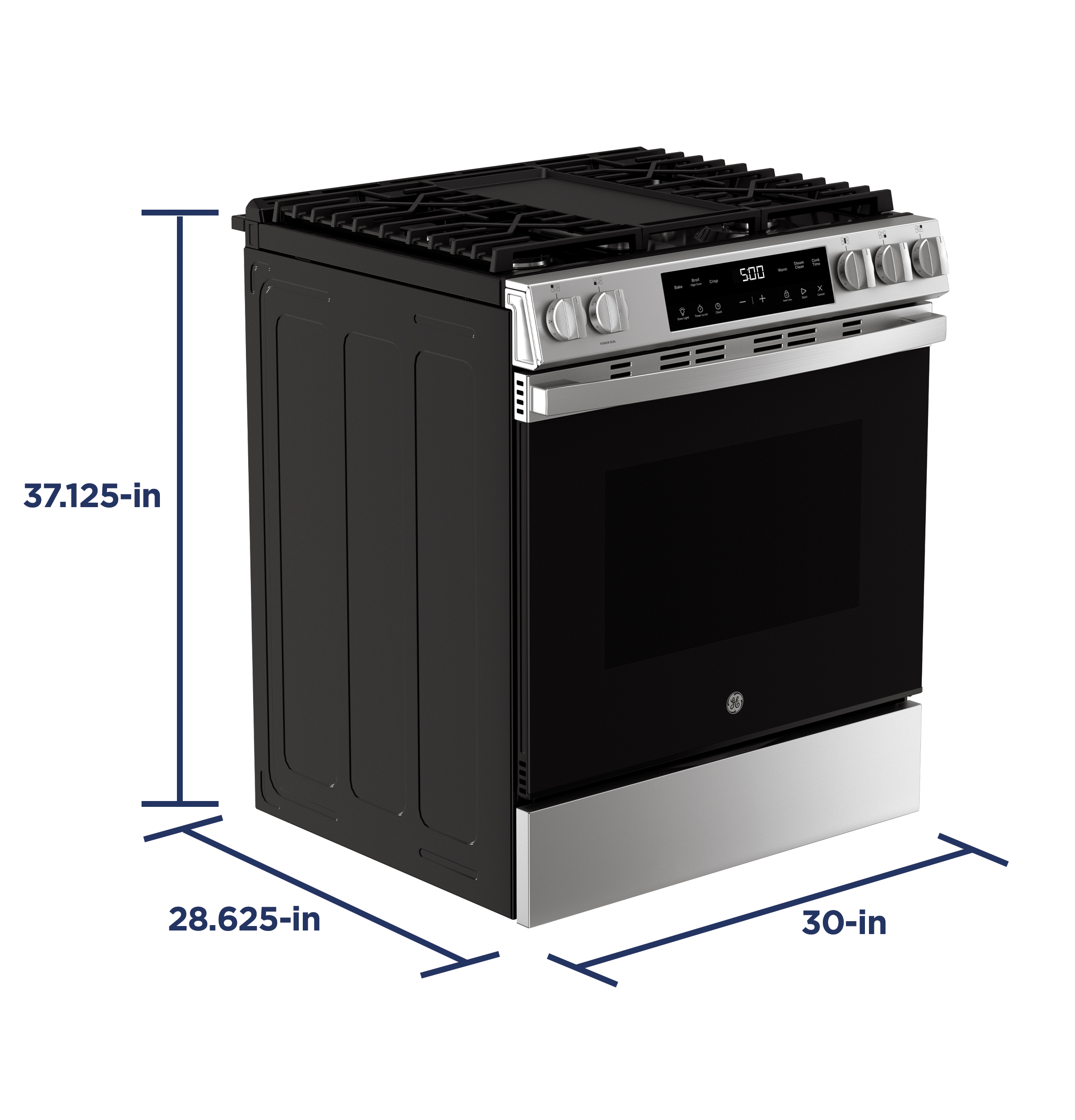 30" Slide-In Front Control Gas Range with Crisp Mode view 3