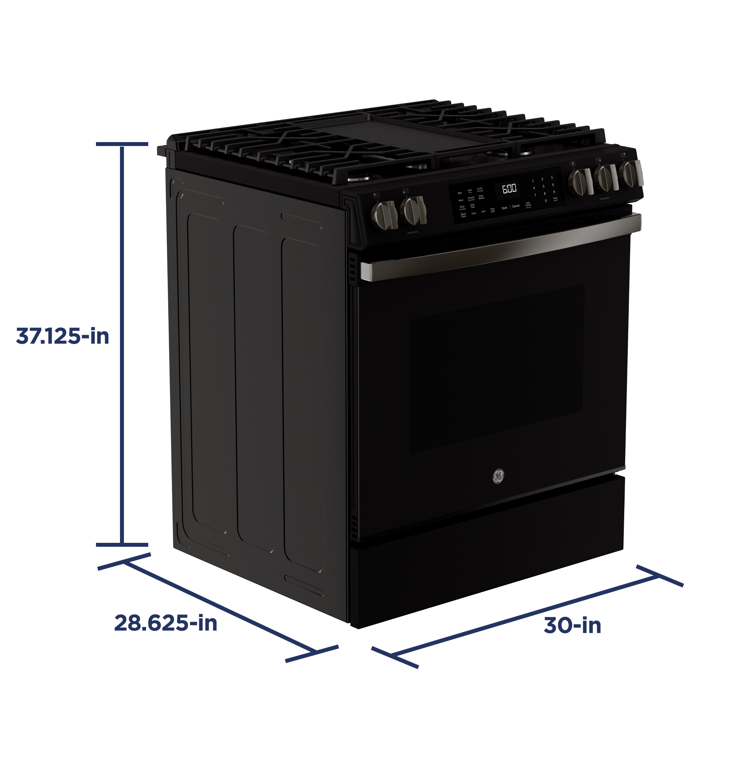 30" Slide-In Front-Control Convection Gas Range with No Preheat Air Fry and EasyWash Oven Tray view 15