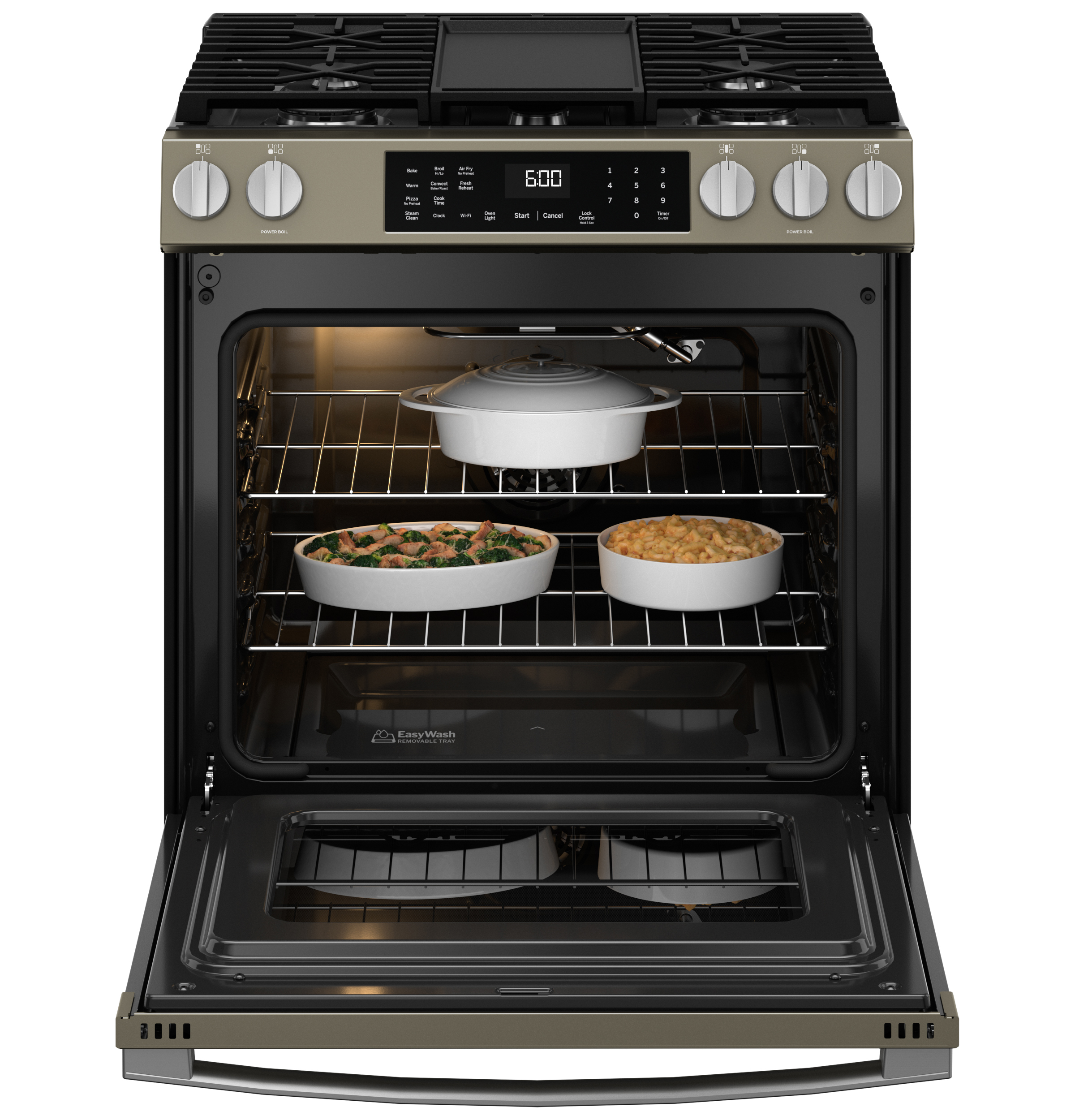 30" Slide-In Front-Control Convection Gas Range with No Preheat Air Fry and EasyWash Oven Tray view 22