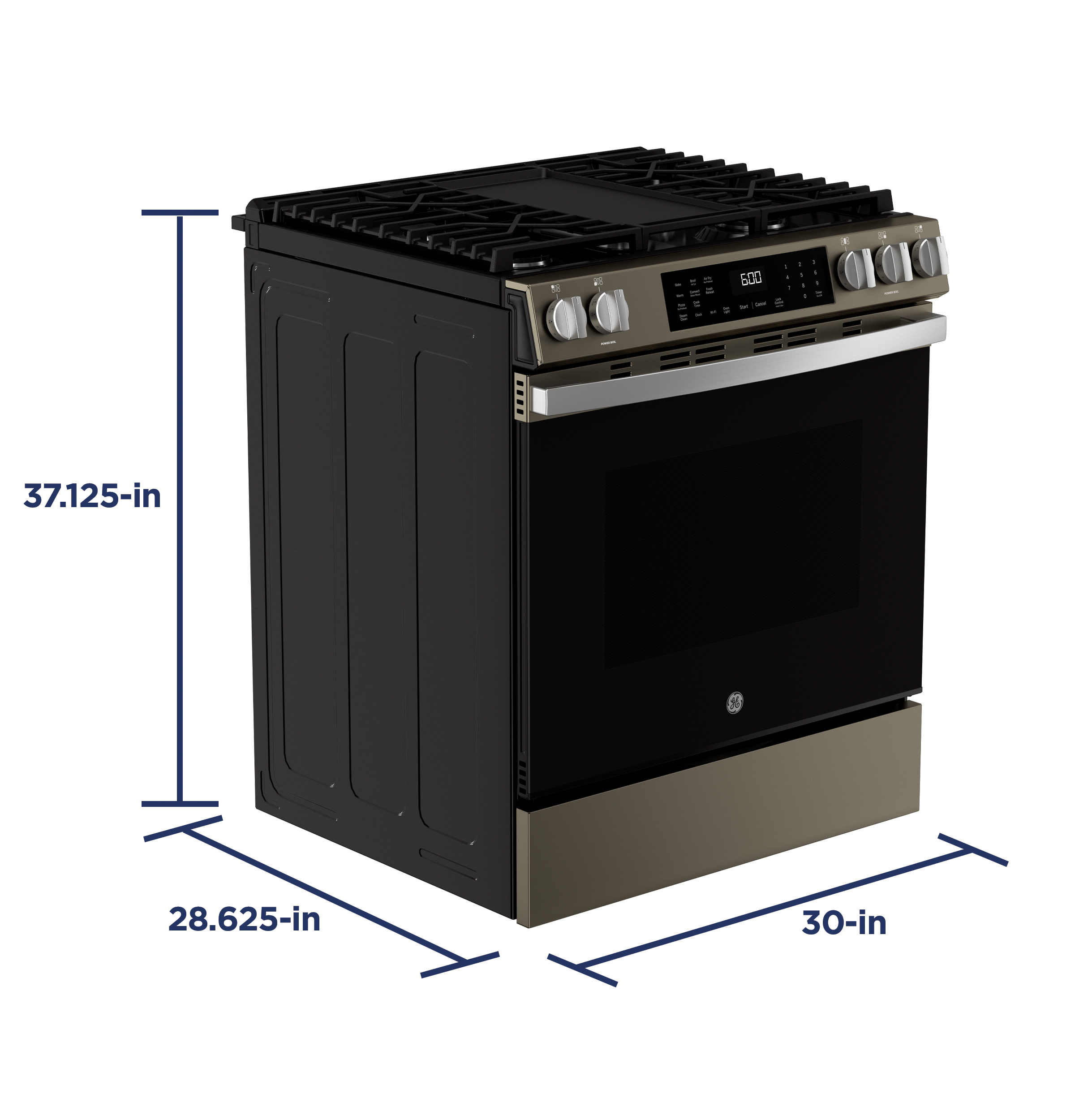 30" Slide-In Front-Control Convection Gas Range with No Preheat Air Fry and EasyWash Oven Tray view 15