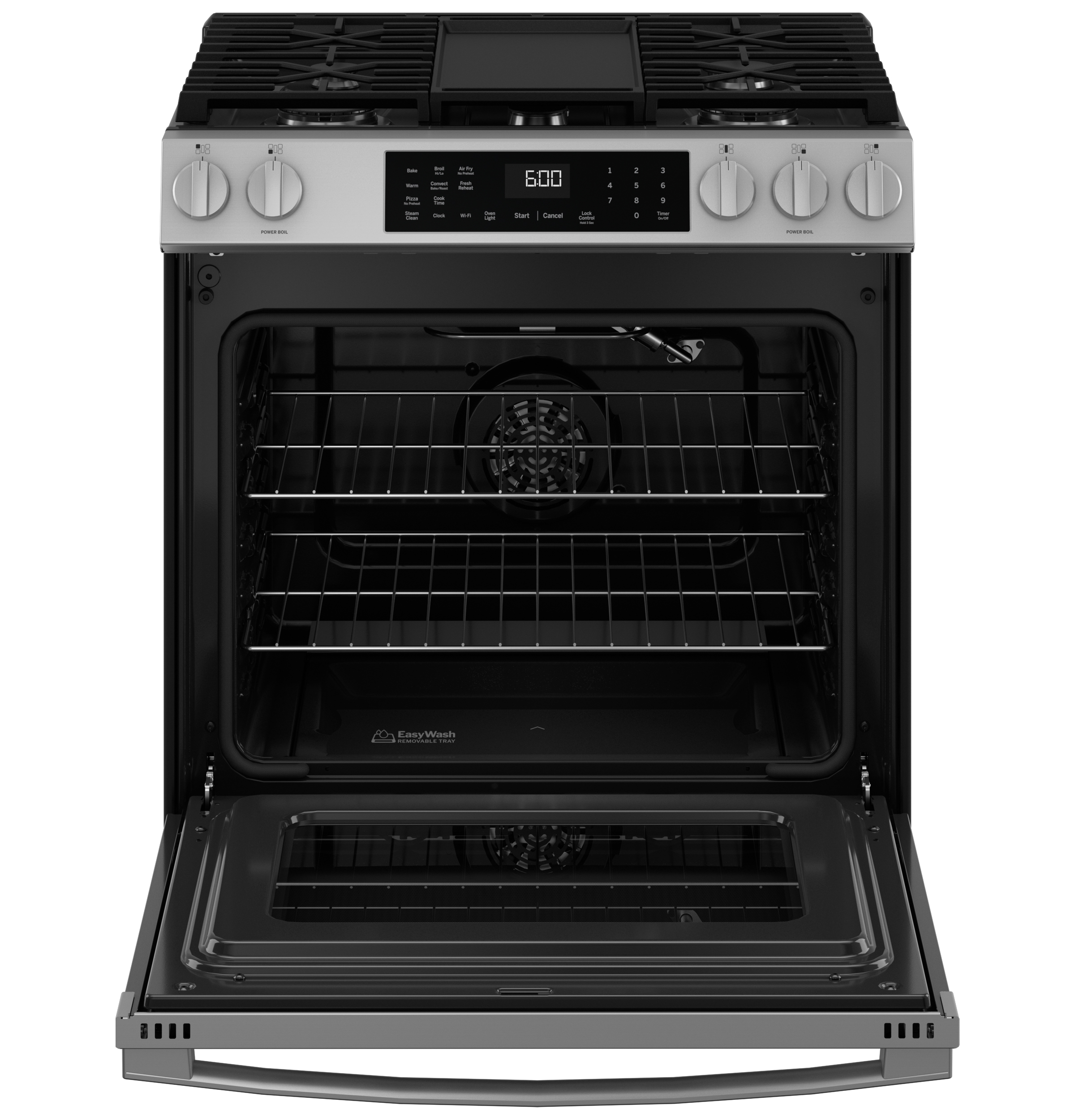 30" Slide-In Front-Control Convection Gas Range with No Preheat Air Fry and EasyWash Oven Tray view 21