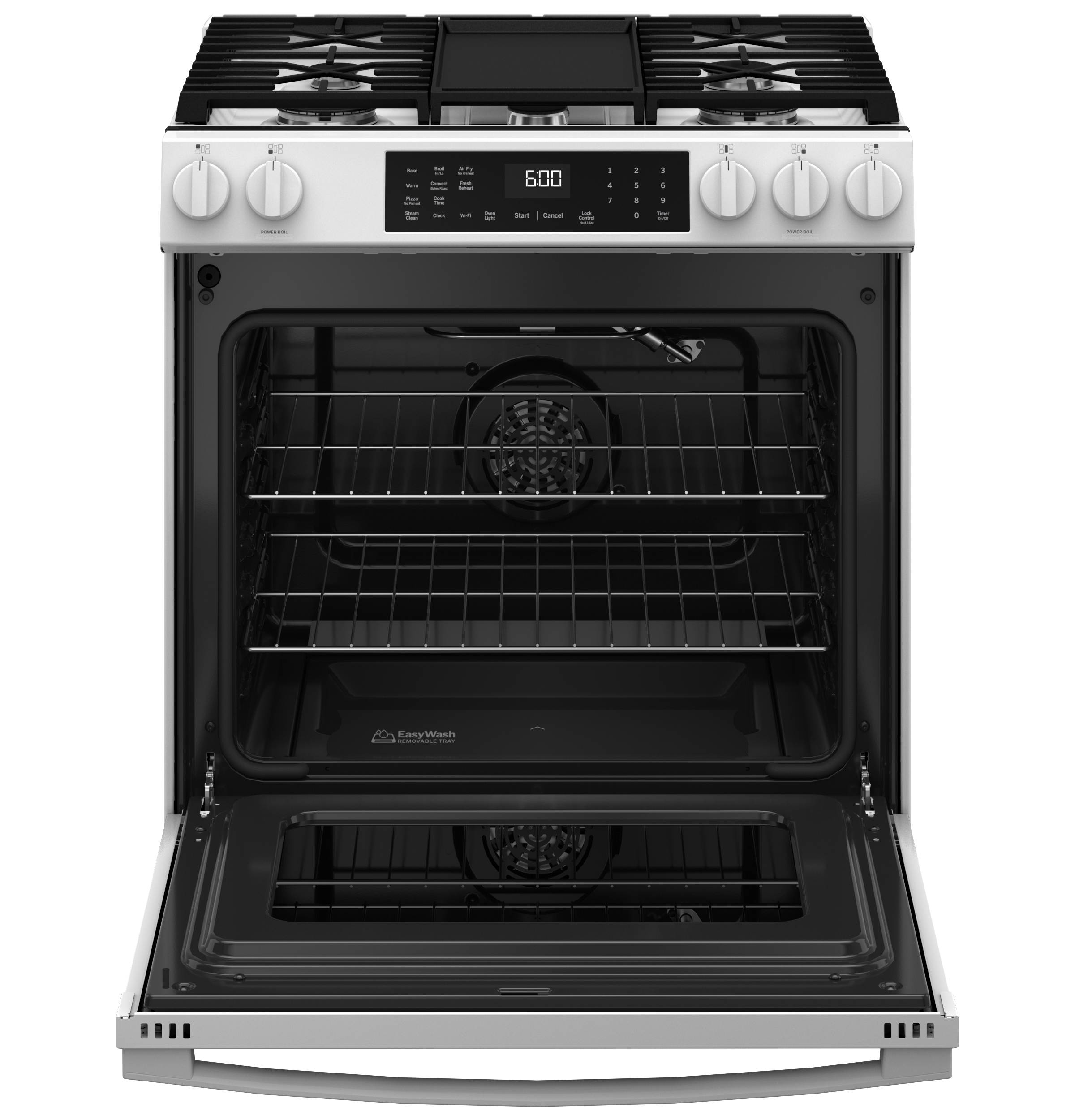 30" Slide-In Front-Control Convection Gas Range with No Preheat Air Fry and EasyWash Oven Tray view 21