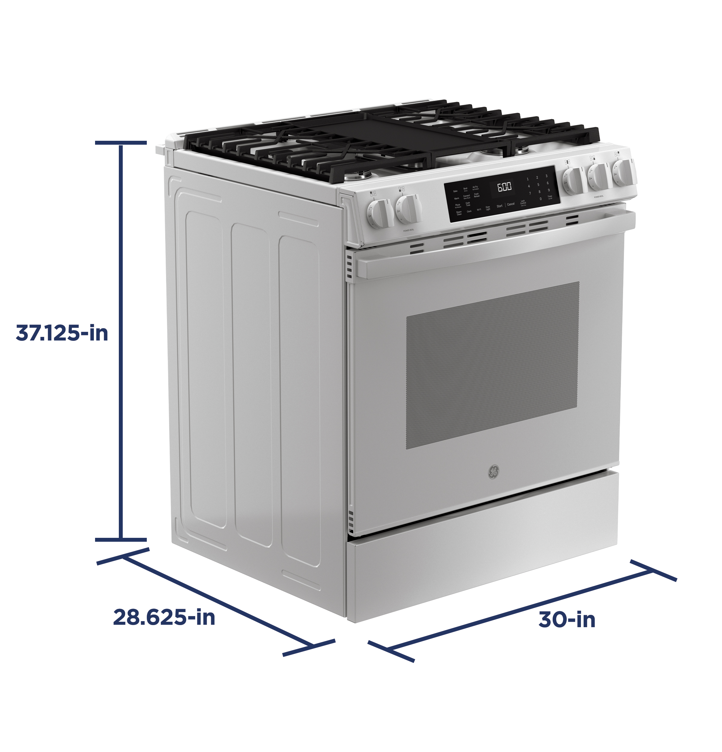 30" Slide-In Front-Control Convection Gas Range with No Preheat Air Fry and EasyWash Oven Tray view 15