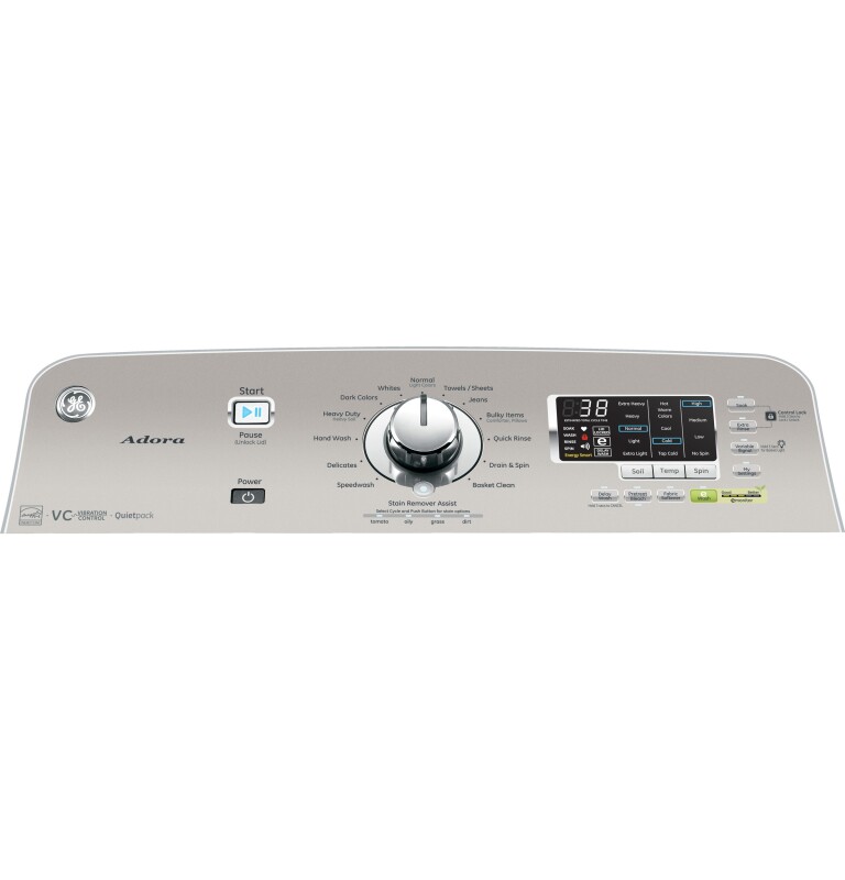 Adora 4.8 DOE cu. ft. stainless steel capacity washer GHWN8350DWS