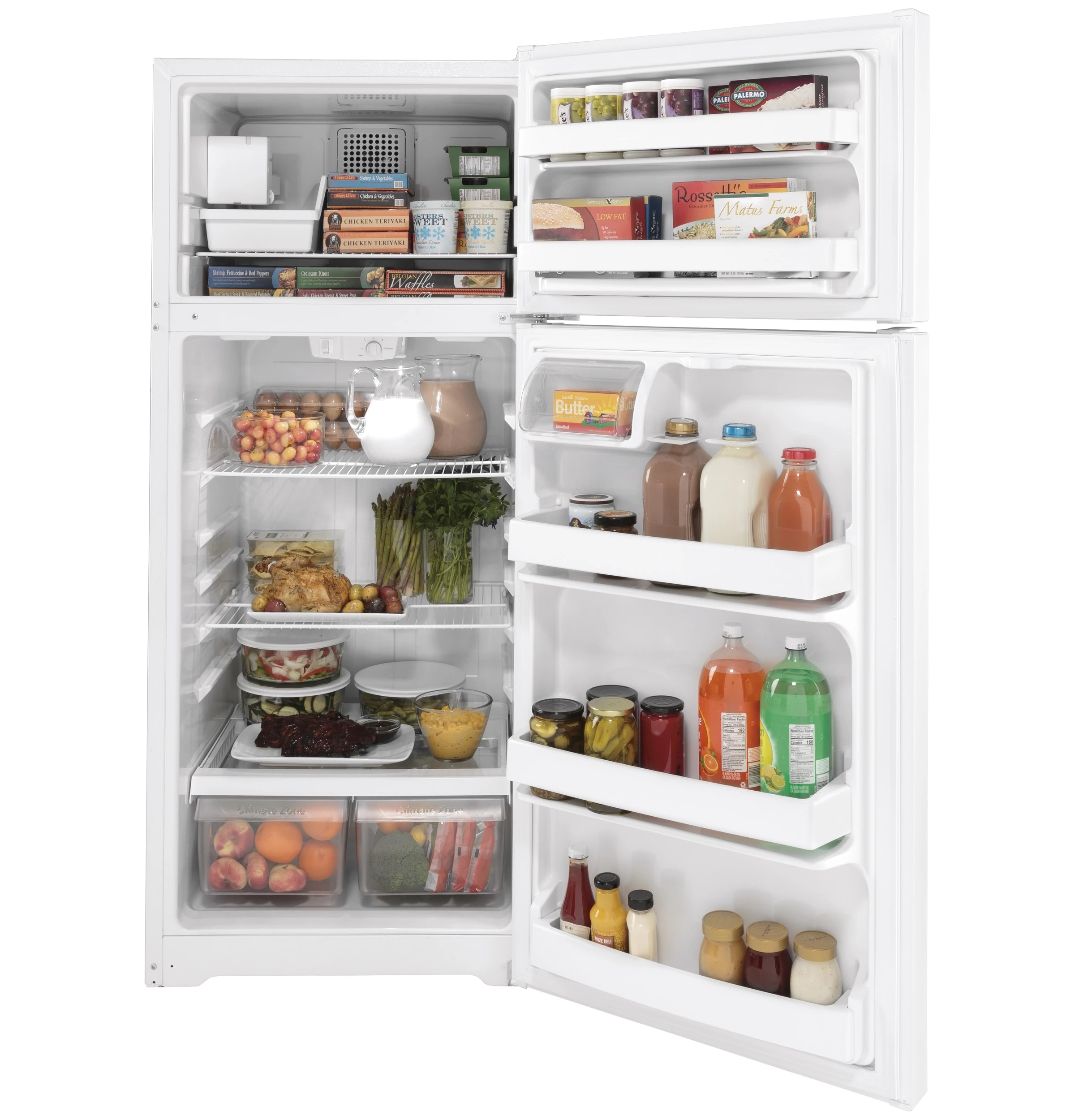 Large 13.49 cu. ft. fresh-food capacity