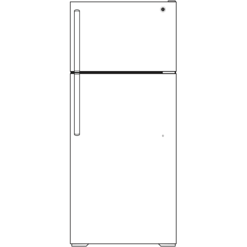 17.5 Cu. Ft. Top-Freezer Refrigerator GIE18GTHWW