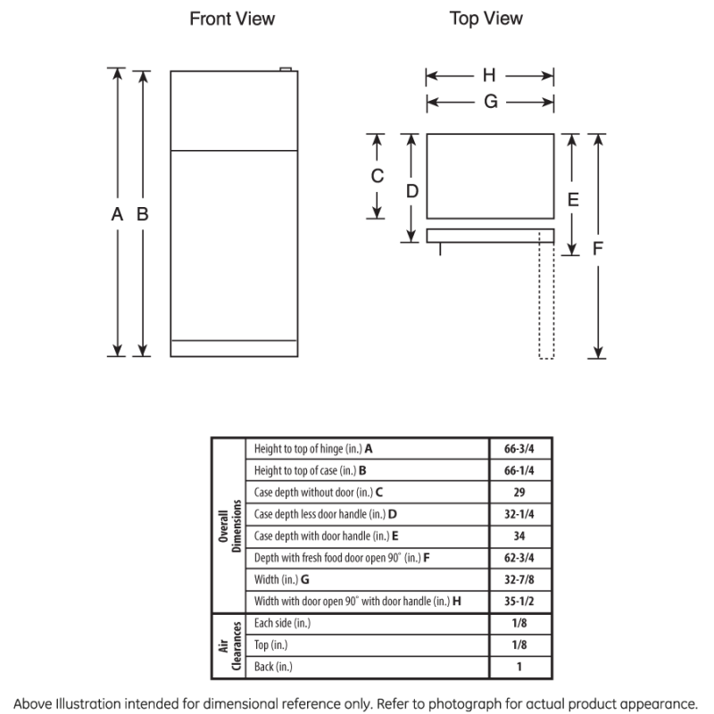 21.1 Cu. Ft. Top-Freezer Refrigerator GIE21GSHSS