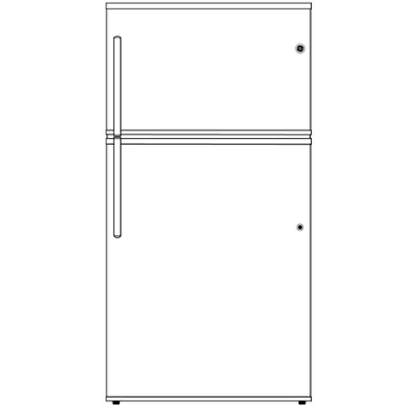 21.1 Cu. Ft. Top-Freezer Refrigerator GIE21GTHBB