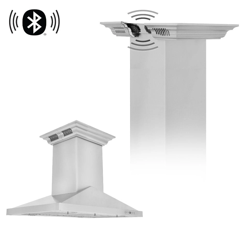 30 in. CrownSound™ Ducted Vent Island Mount Range Hood GL1ICRNBT30