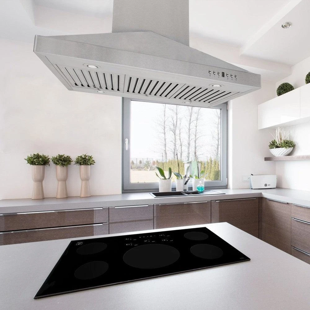 36 in. CrownSound™ Ducted Vent Island Mount Range Hood GL1ICRNBT36