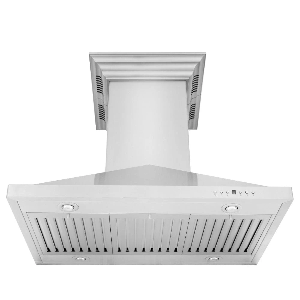 36 in. CrownSound™ Ducted Vent Island Mount Range Hood GL1ICRNBT36
