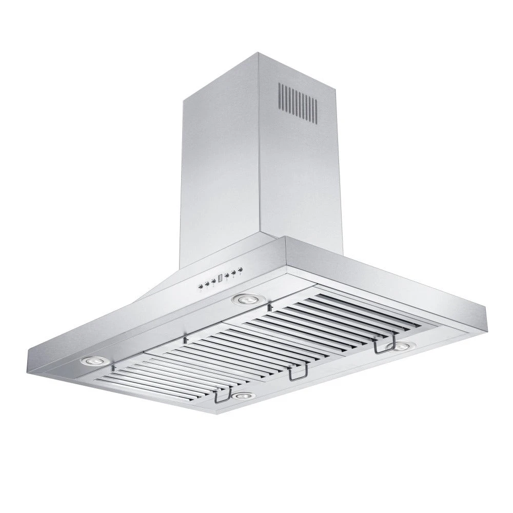48 in. Ducted Island Mount Range Hood with Dual Remote Blower GL2IRD48
