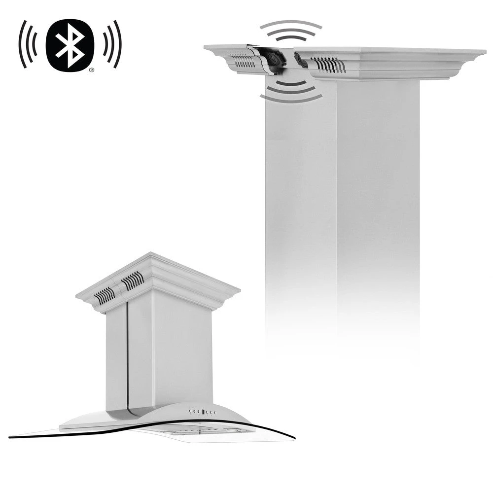 30 in. CrownSound™ Ducted Vent Island Mount Range Hood GL9ICRNBT30