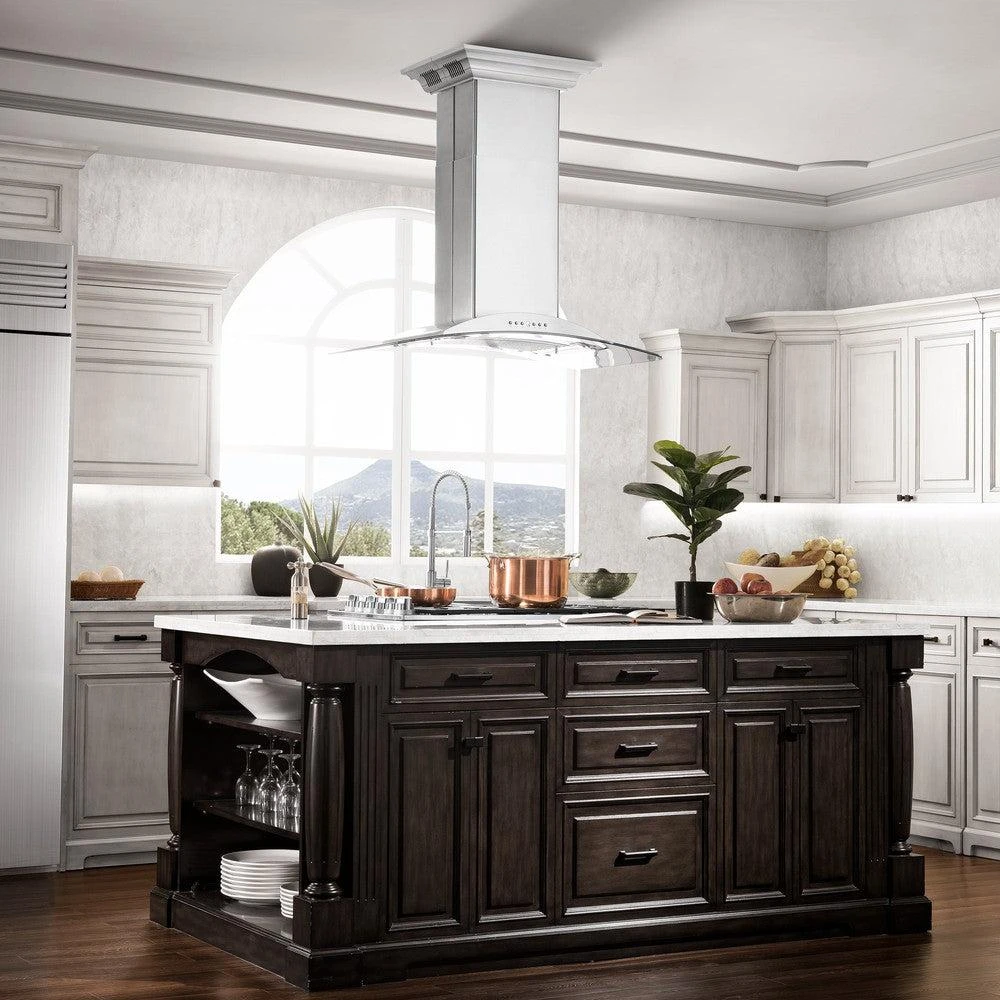 30 in. CrownSound™ Ducted Vent Island Mount Range Hood GL9ICRNBT30