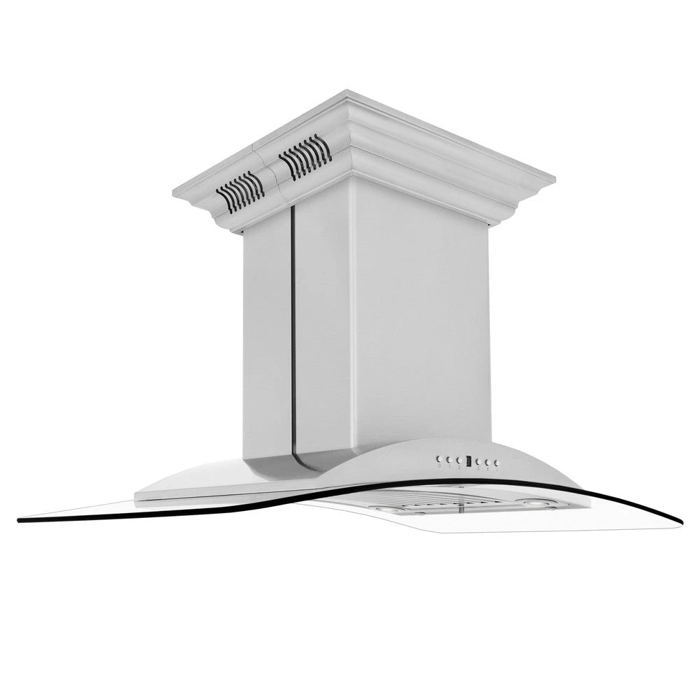 36 in. CrownSound™ Ducted Vent Island Mount Range Hood GL9ICRNBT36