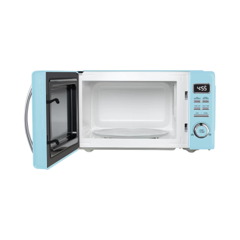 Retro Countertop Microwave Oven with Auto Cooking & Reheating Function, Quick Start Function, + 30 SEC, Viewing Window and Pull Handle Design, 900W, 0.9 Cu Ft GLCMKZ09BER09