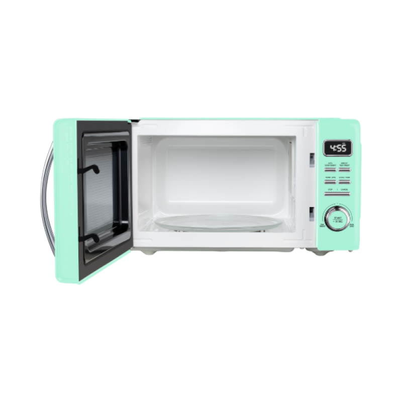 Retro Countertop Microwave Oven with Auto Cooking & Reheating Function, Quick Start Function, + 30 SEC, Viewing Window and Pull Handle Design, 1000W, 1.1 Cu Ft GLCMKZ11GNR10