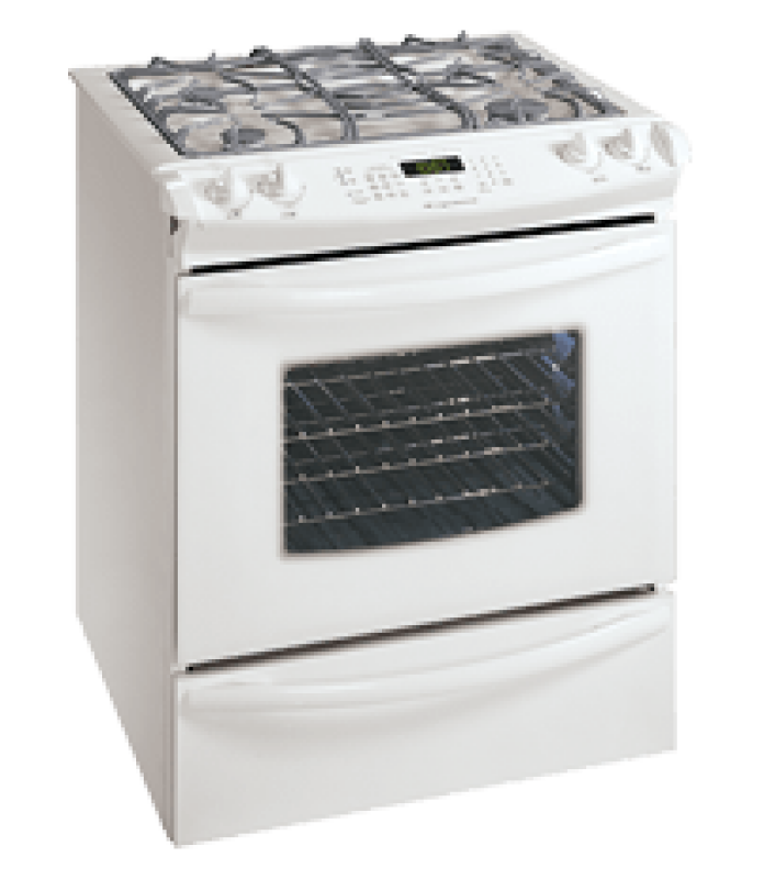 Frigidaire Gallery 30" Slide-In Dual-Fuel Range White GLCS389ES Picture 1