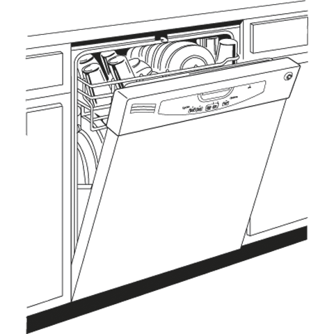 Tall Tub Built-In Dishwasher GLD2800TWW