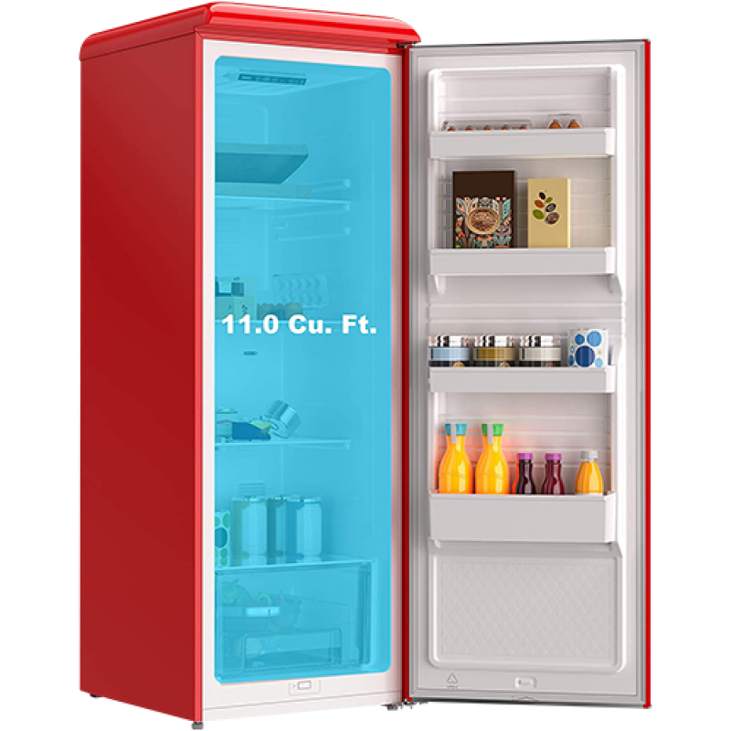 11.0 Cu Ft Convertible Retro Upright Freezer GLF11URDG16