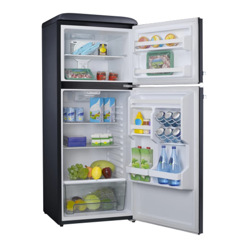 10.0 Cu Ft Retro Top Mount Refrigerator GLR10TBKEFR