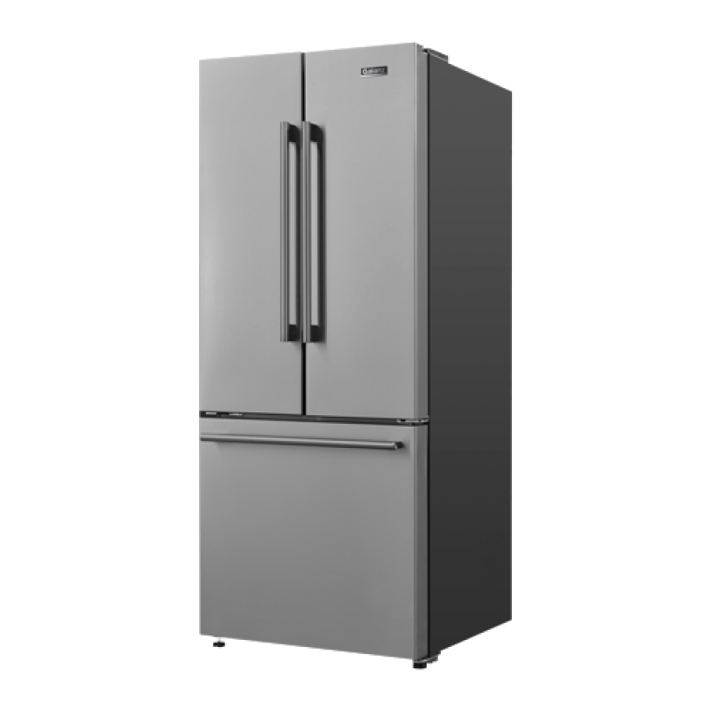 Galanz 16 Cu Ft 3 Door French Door Refrigerator with Built-in Ice Maker Stainless Steel GLR16FS2K16 Picture 1