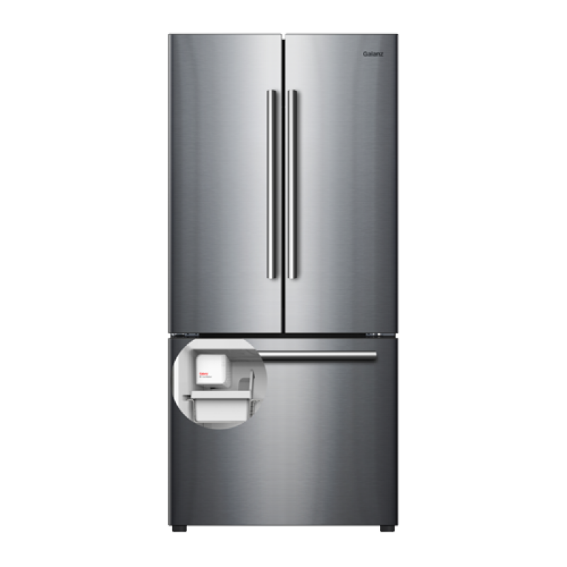 16 Cu Ft 3 Door French Door Refrigerator with Built-in Ice Maker GLR16FS2K16
