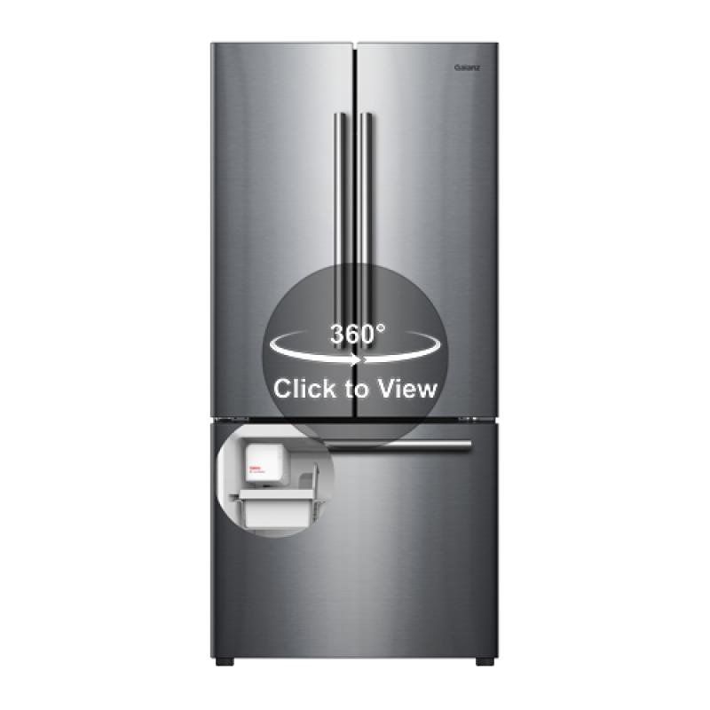 16 Cu Ft 3 Door French Door Refrigerator with Built-in Ice Maker GLR16FS2K16