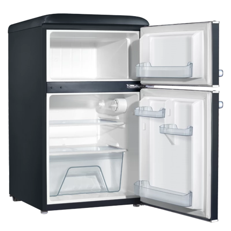 Galanz 3.1 Cu Ft Retro Dual Door Refrigerator GLR31TBKER