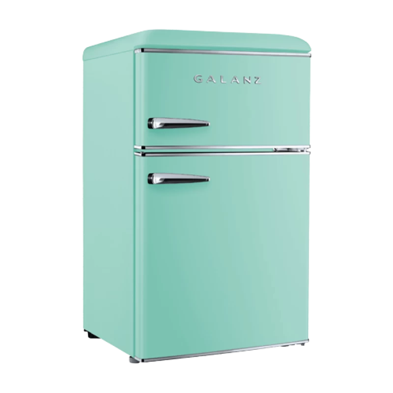 Galanz 3.1 Cu Ft Retro Dual Door Refrigerator GLR31TGNER
