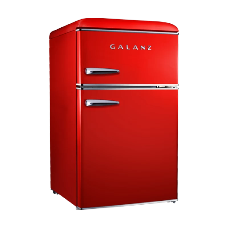 Galanz 3.1 Cu Ft Retro Dual Door Refrigerator GLR31TRDER