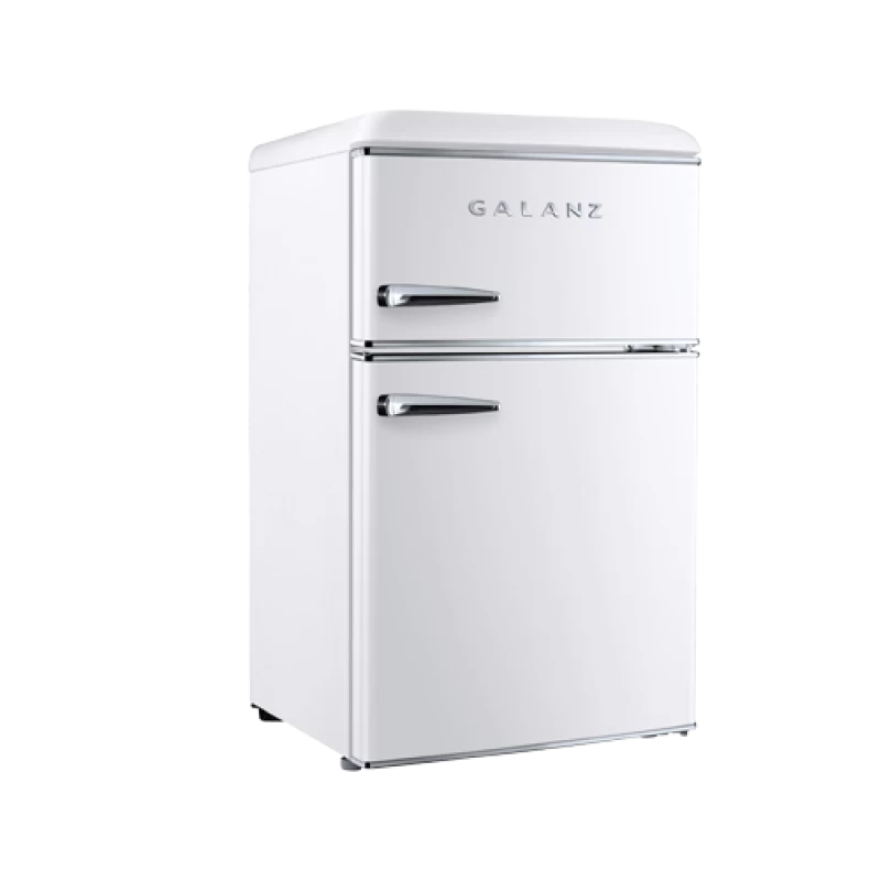 Galanz 3.1 Cu Ft Retro Dual Door Refrigerator GLR31TWEER