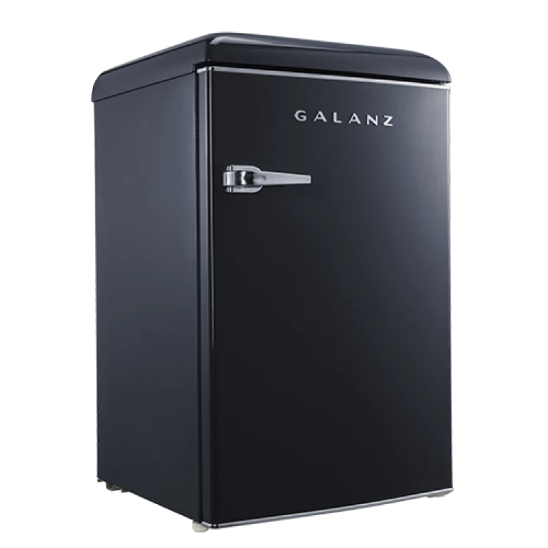 4.4 Cu Ft Retro Single Door Refrigerator GLR44BKER