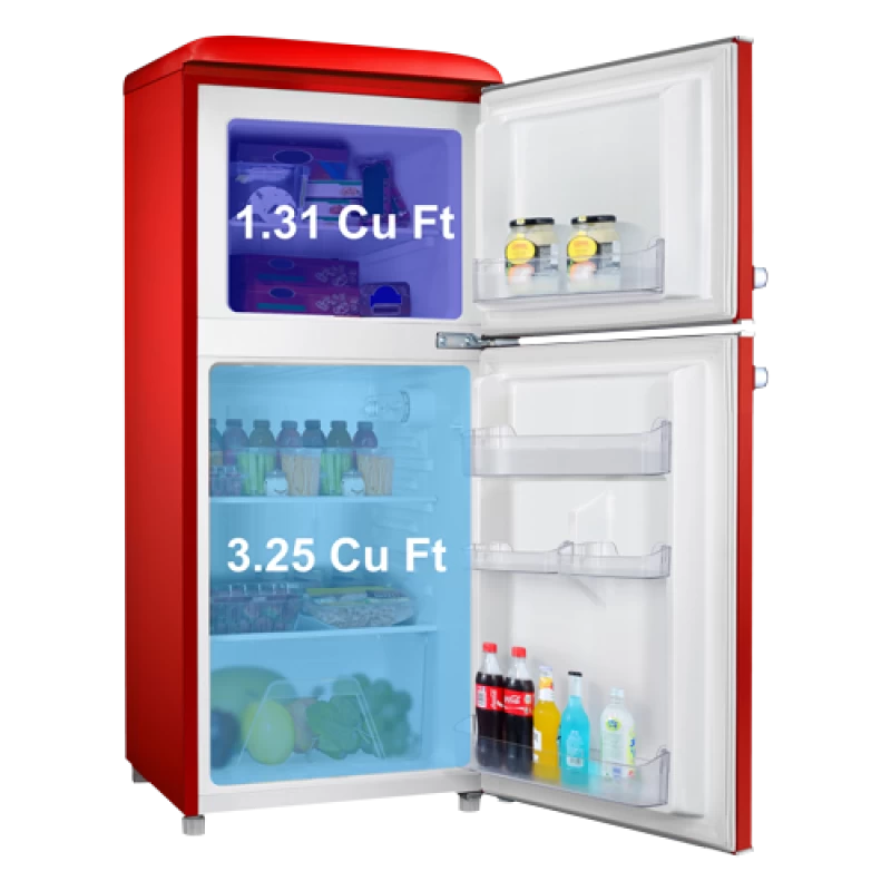 4.6 Cu Ft Retro Top Mount Refrigerator GLR46TRDER