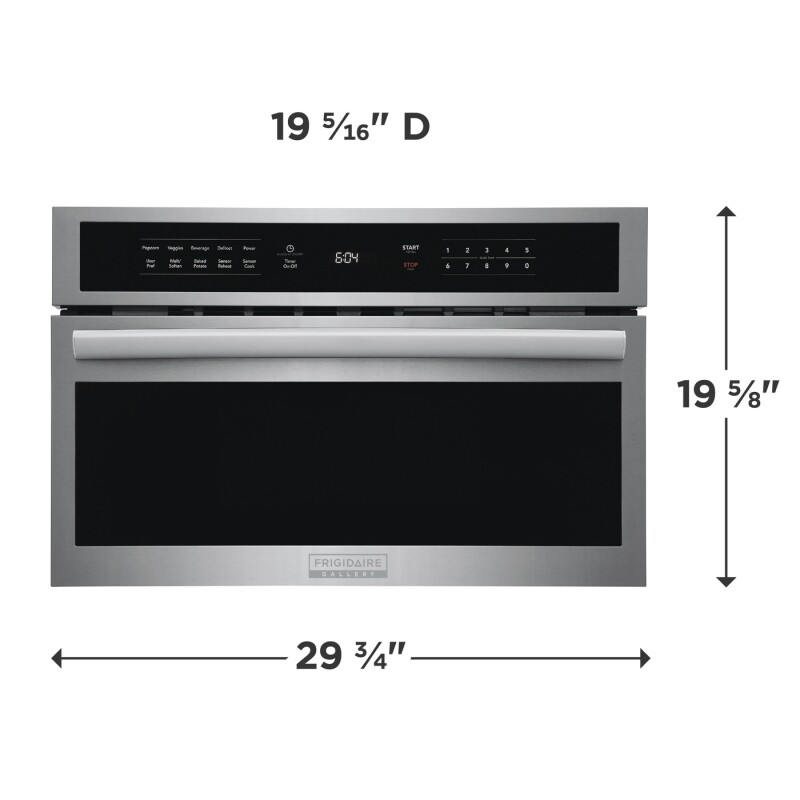 30" Built-In Microwave Oven with Drop-Down Door view 2
