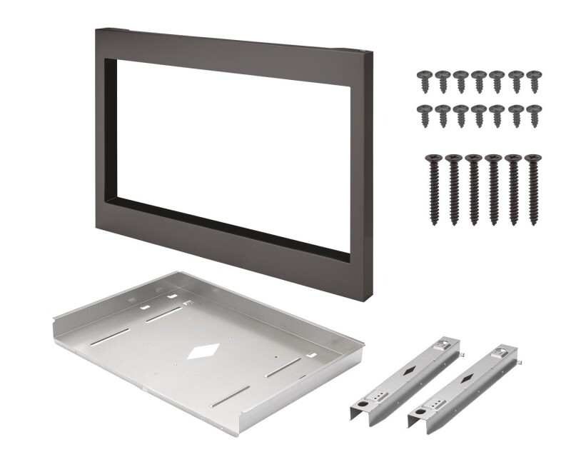 27" Dark Stainless Steel Gallery Microwave Trim Kit view 4