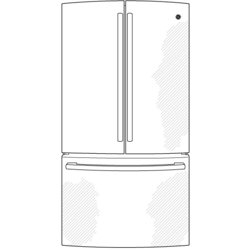 26.3 Cu. Ft. French-Door Refrigerator GNE26GMDES