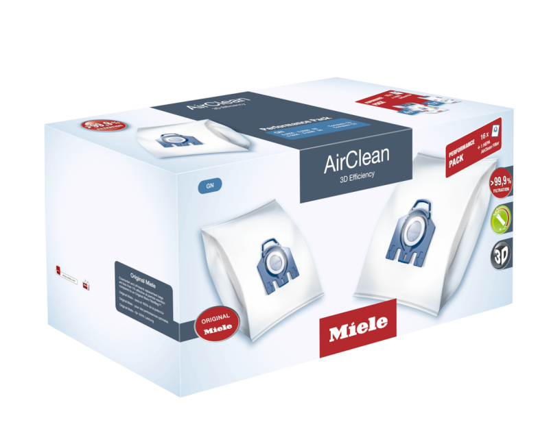 Performance Pack AirClean 3D Efficiency GN 50 16 dustbags and 1 HEPA AirClean filter at a discount price GNHA50PERFORMANCEAIRCLEAN3D