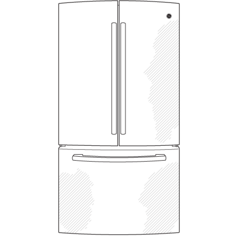 22.1 Cu. Ft. French-Door Refrigerator GNS22ESESS, product image 9 of 10