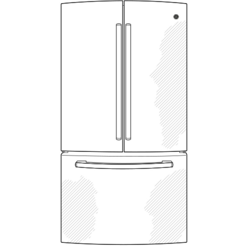 22.7 Cu. Ft. French-Door Refrigerator GNS23GMHES