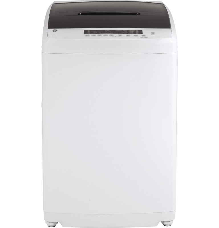 GE Space-Saving 2.8 cu. ft. Capacity Portable Washer with Stainless Steel Basket White GNW128PSMWW Picture 1