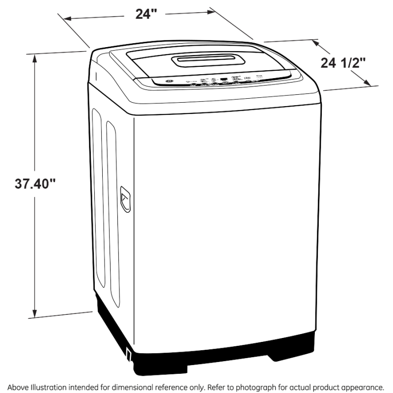 Space-Saving 2.8 cu. ft. Capacity Stationary Washer with Stainless Steel Basket view 8