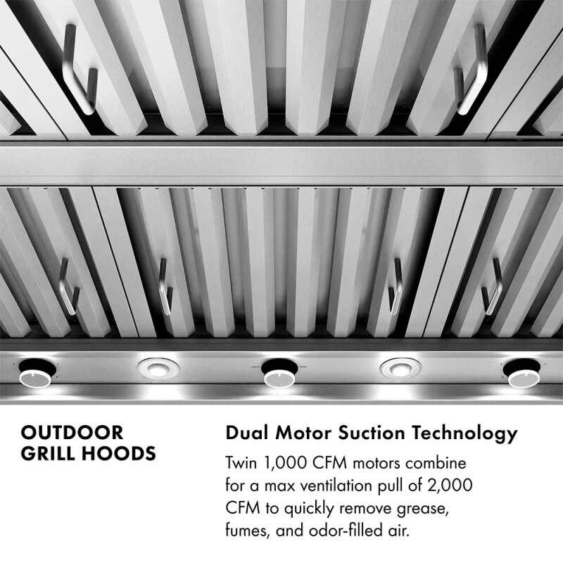 48 In. Wall Mount Outdoor Grill Hood GOW248