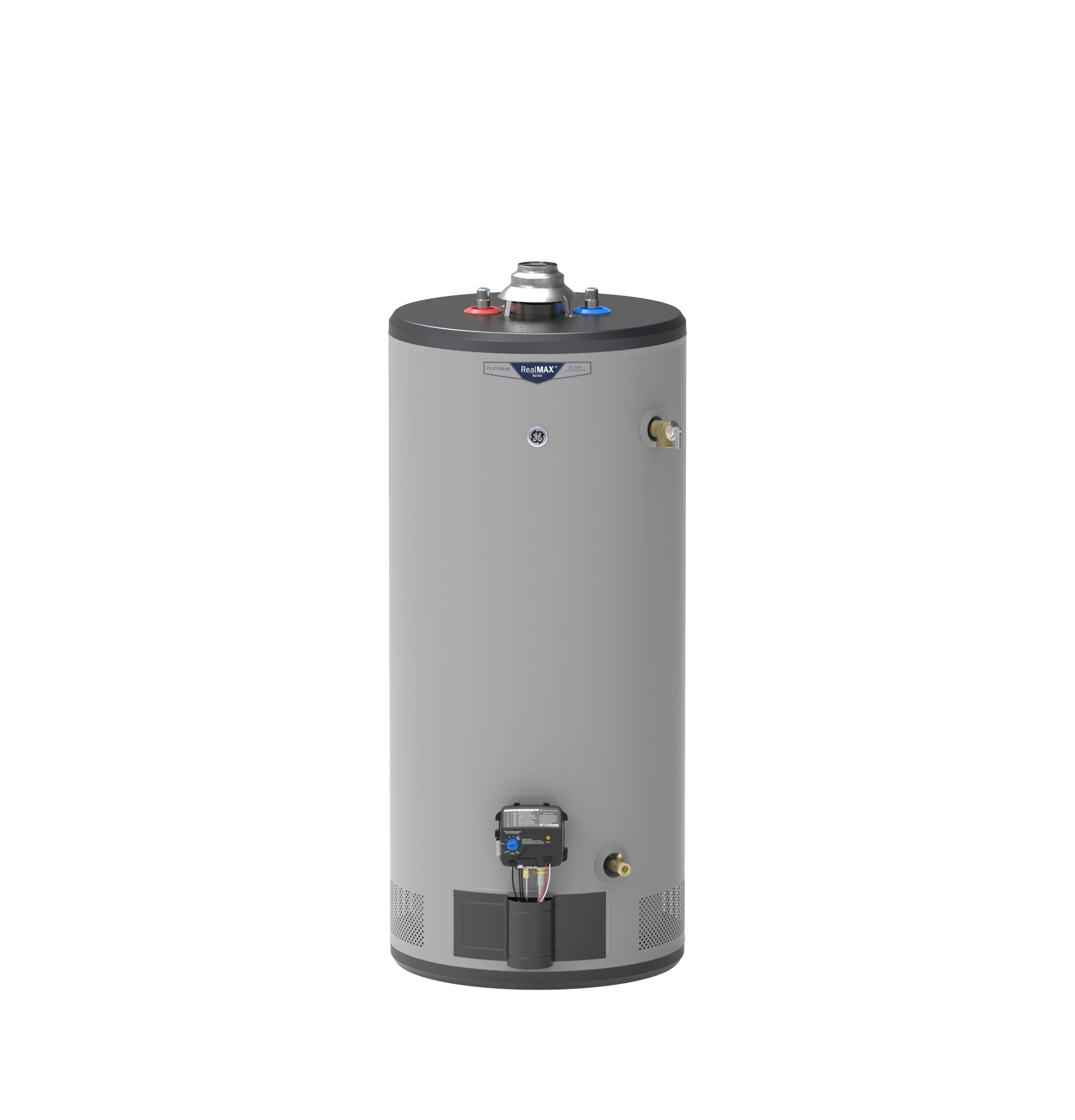 RealMAX Platinum 40-Gallon Short Liquid Propane Atmospheric Water Heater GP40S12BXR