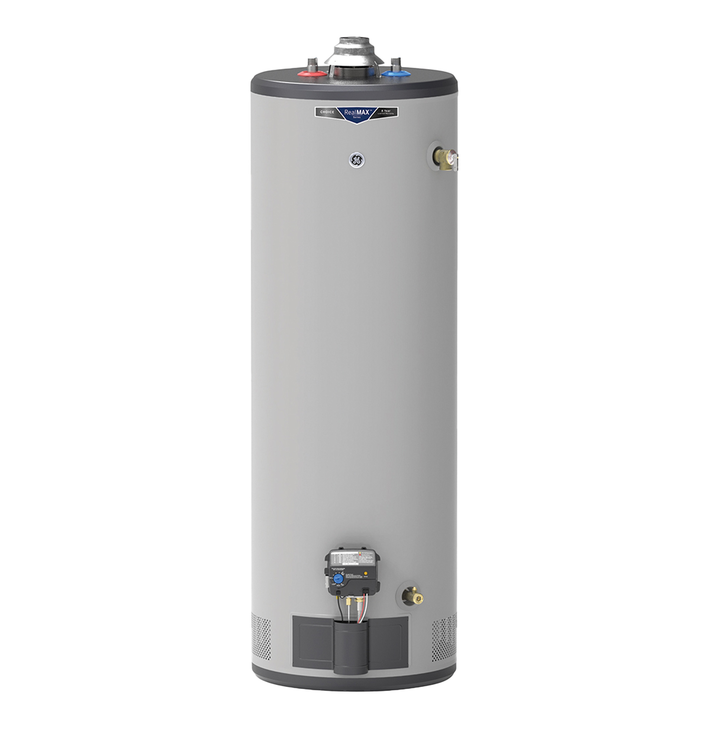 RealMAX Choice 40-Gallon Tall Liquid Propane Atmospheric Water Heater GP40T08BXR