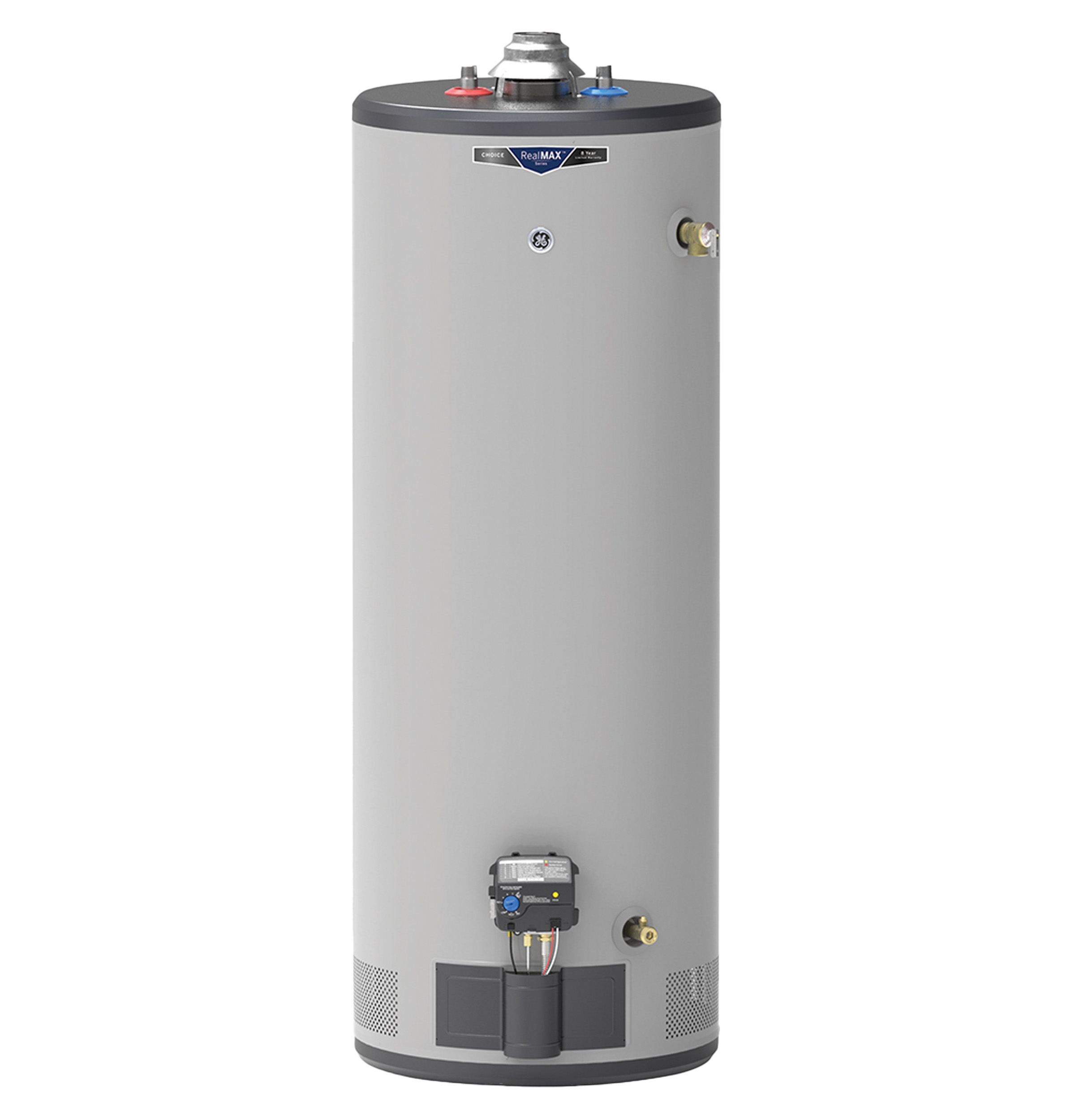 RealMAX Choice 50-Gallon Tall Liquid Propane Atmospheric Water Heater GP50T08BXR