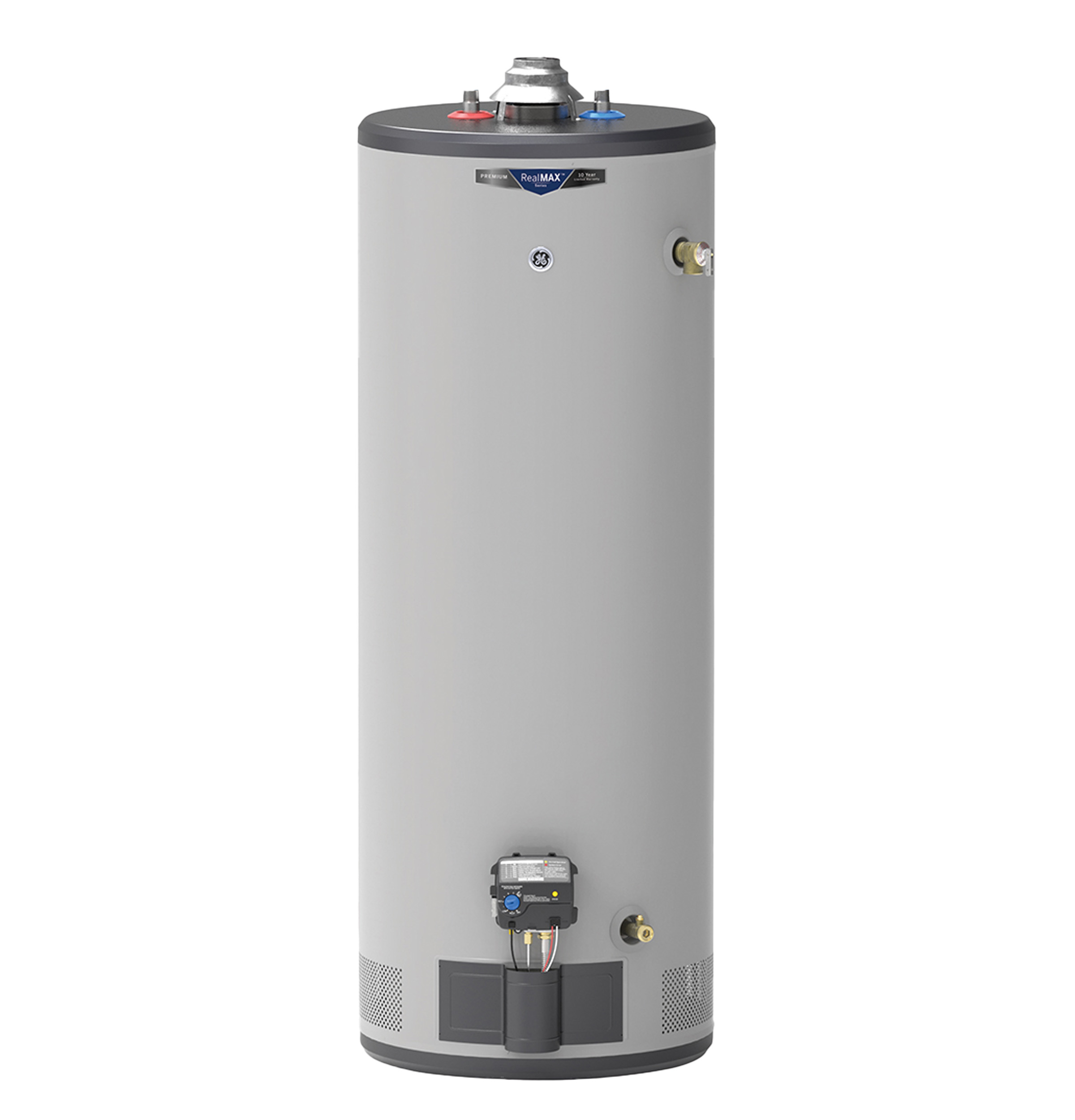 RealMAX Premium 50-Gallon Tall Liquid Propane Atmospheric Water Heater GP50T10BXR