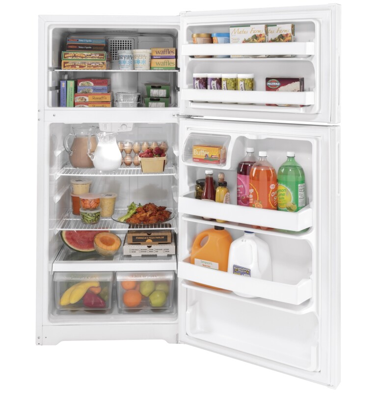 16.6 Cu. Ft. Recessed Handle Top-Freezer Refrigerator view 2