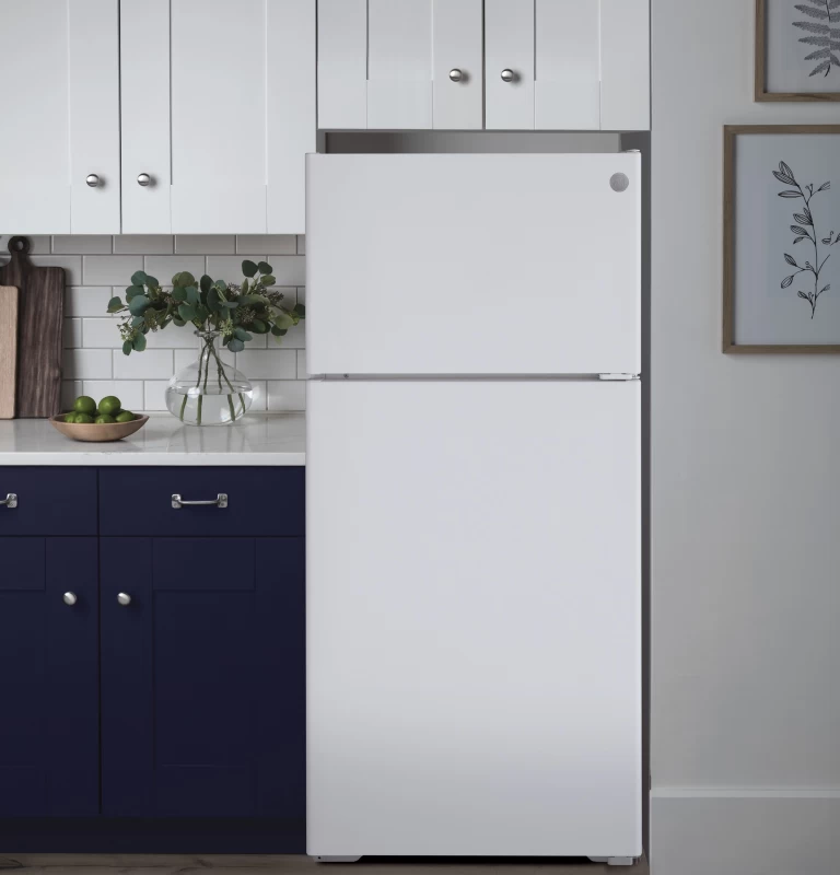 16.6 Cu. Ft. Recessed Handle Top-Freezer Refrigerator GPE17CTNRWW
