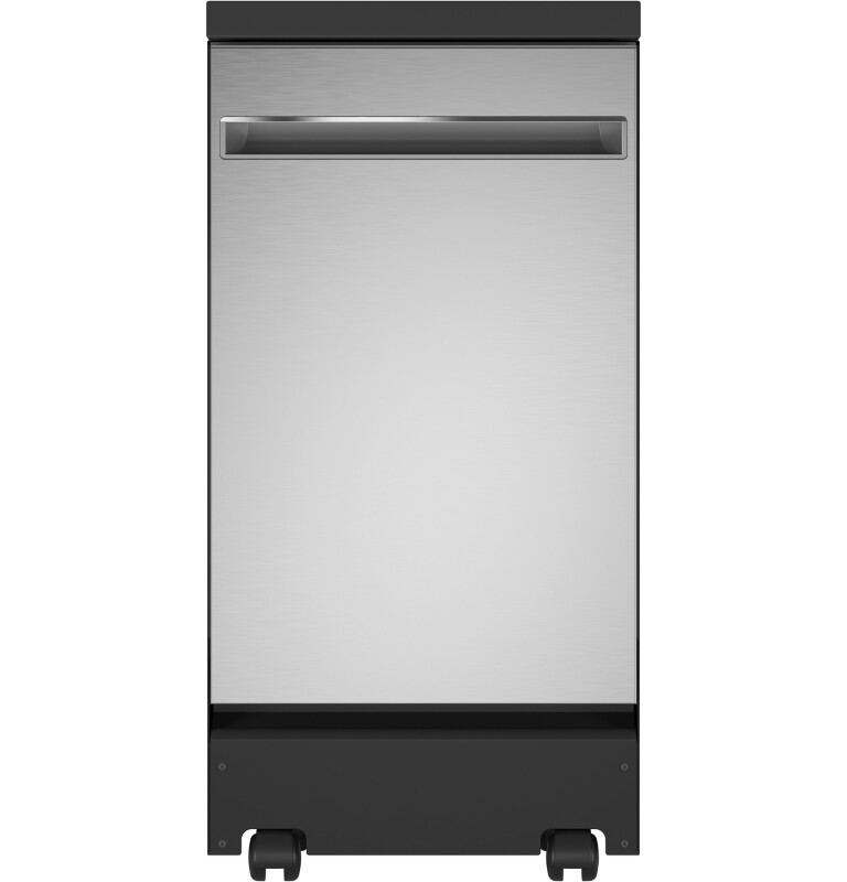 GE 18" Interior Portable Dishwasher with Sanitize Cycle Gray GPT145SSLSS Picture 1